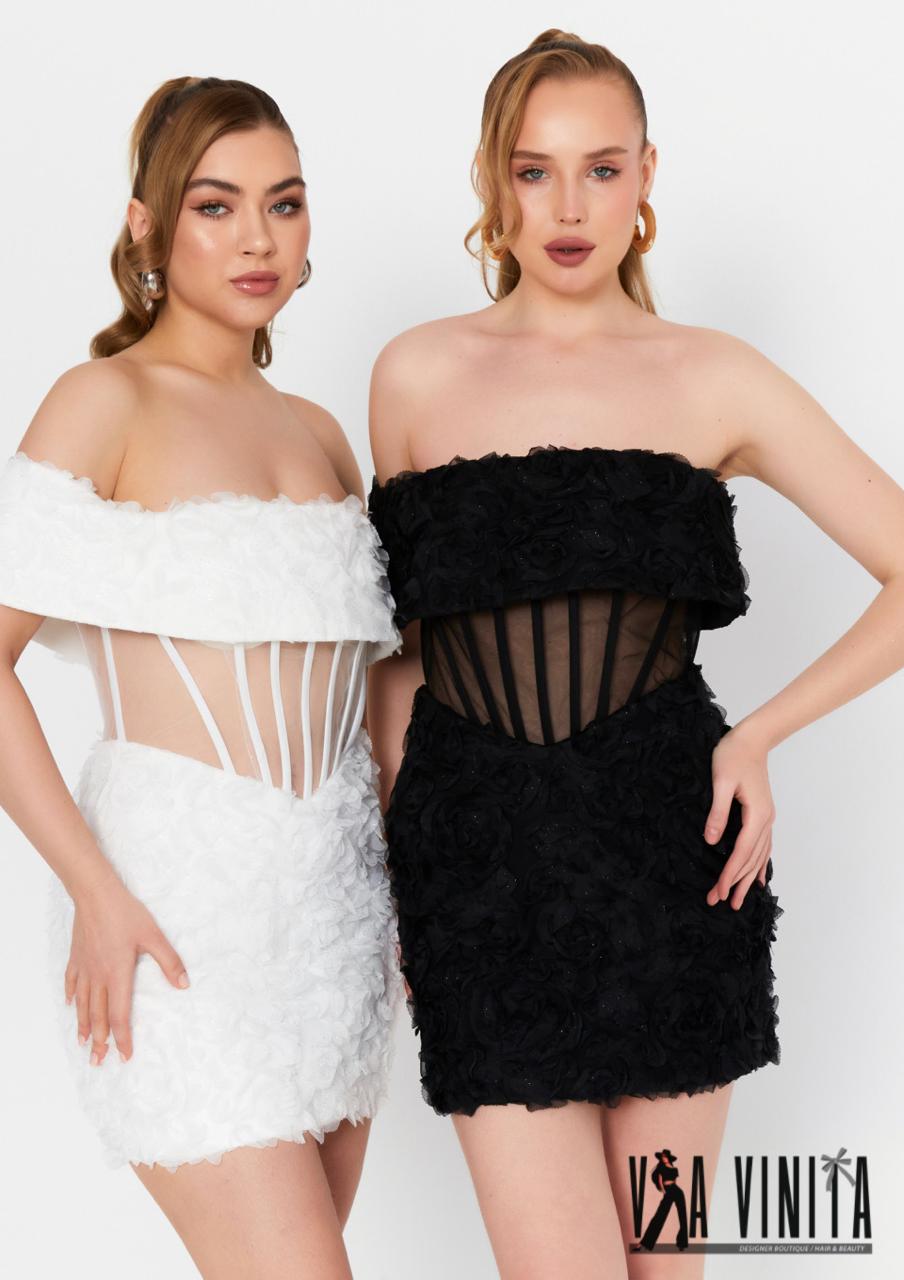 Rococo Rose Mini Dresses